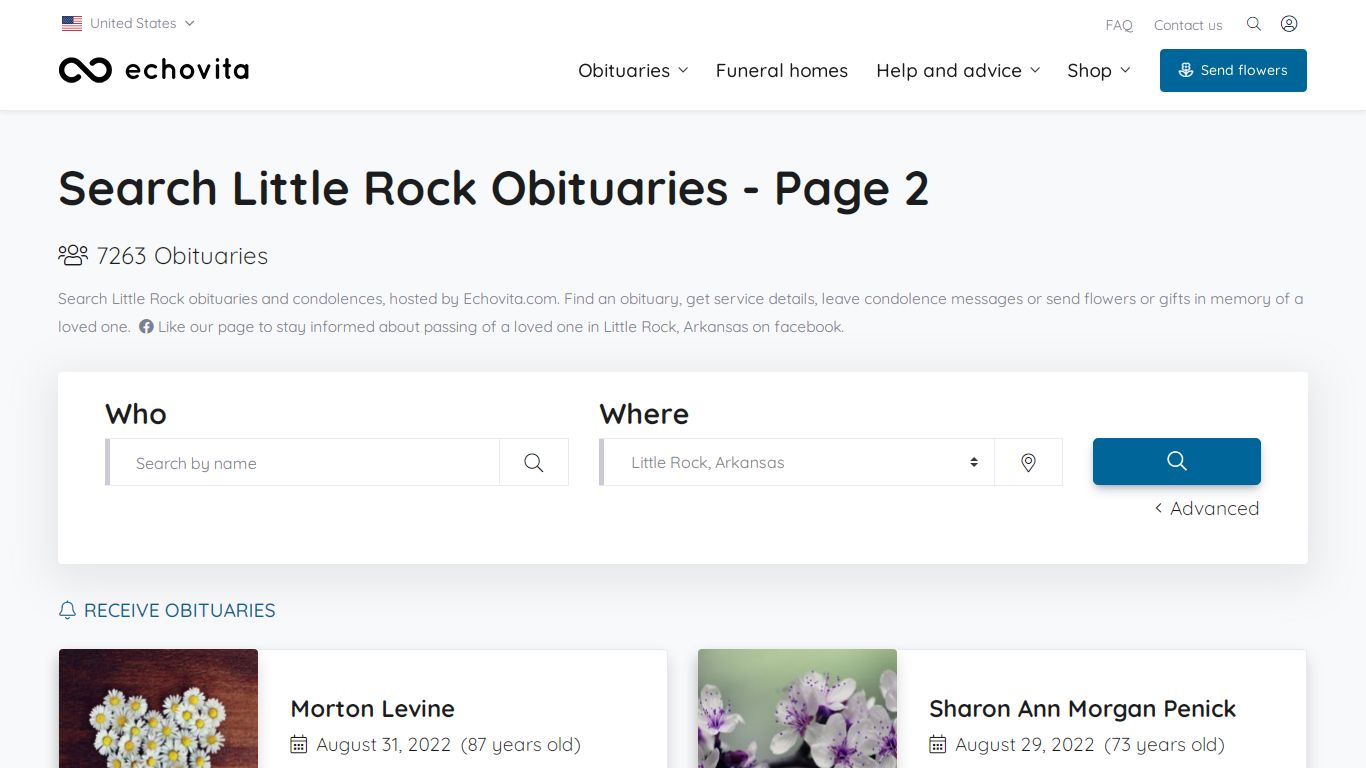 Latest Obituaries in Little Rock, AR | p.2 - Echovita